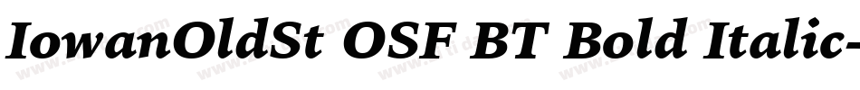 IowanOldSt OSF BT Bold Italic字体转换